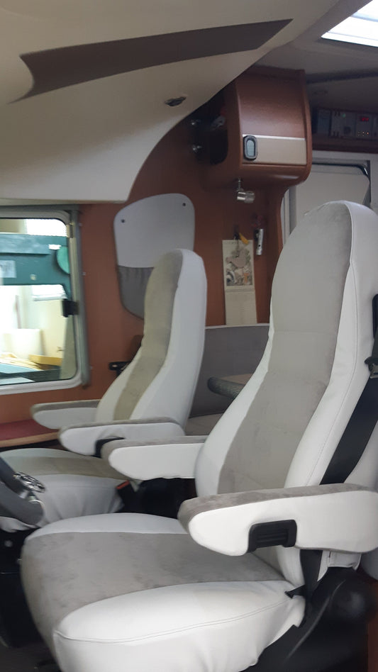 CAMPER DRIVER'S SEAT COVERS AGUTI with belts