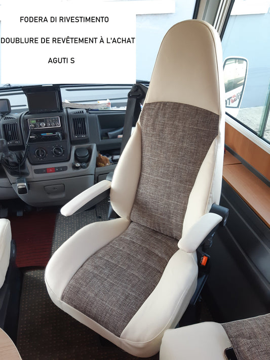 CAMPER DRIVER'S SEAT COVERS AGUTI with belts