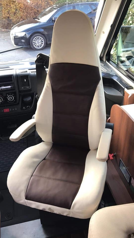 CAMPER DRIVER'S SEAT COVERS AGUTI with belts