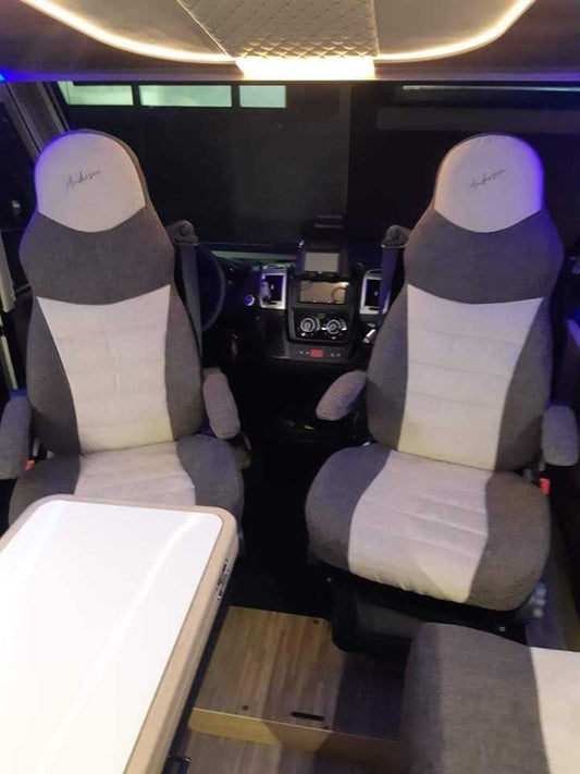 CAMPER DRIVER'S SEAT COVERS AGUTI 2018/2025 with belts